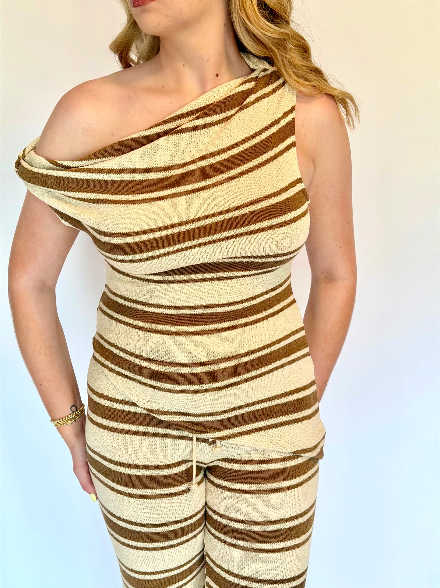 Drift Stripe Knit OTS Top