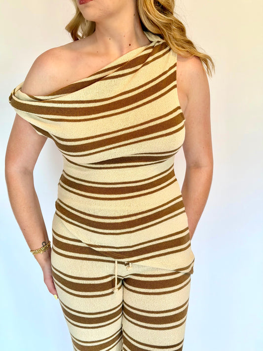Drift Stripe Knit OTS Top