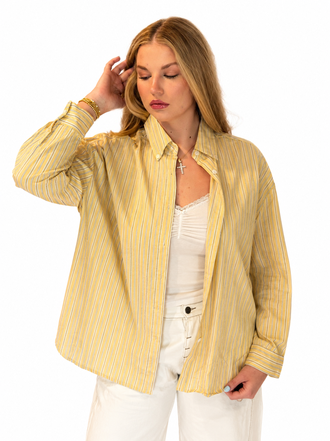 Off Duty Oversized Stripe Shirt