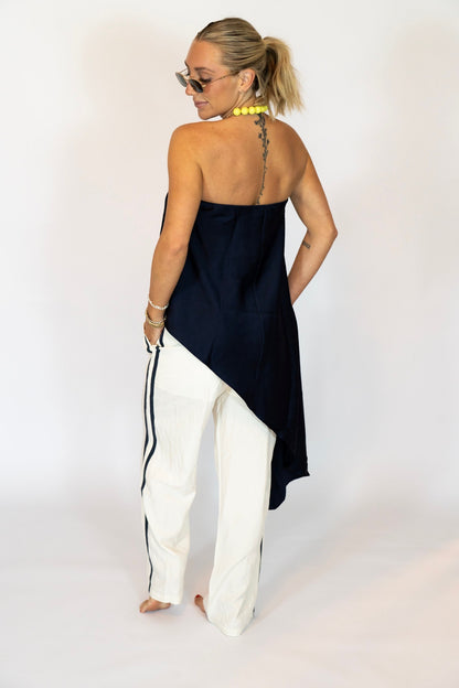 Portside Strapless Asymmetrical Top