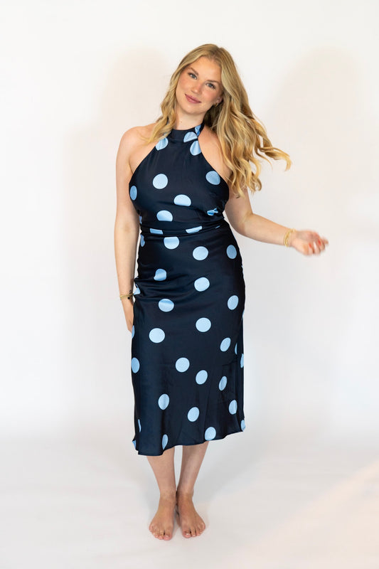 Mood Tide Polka Dot Maxi Dress