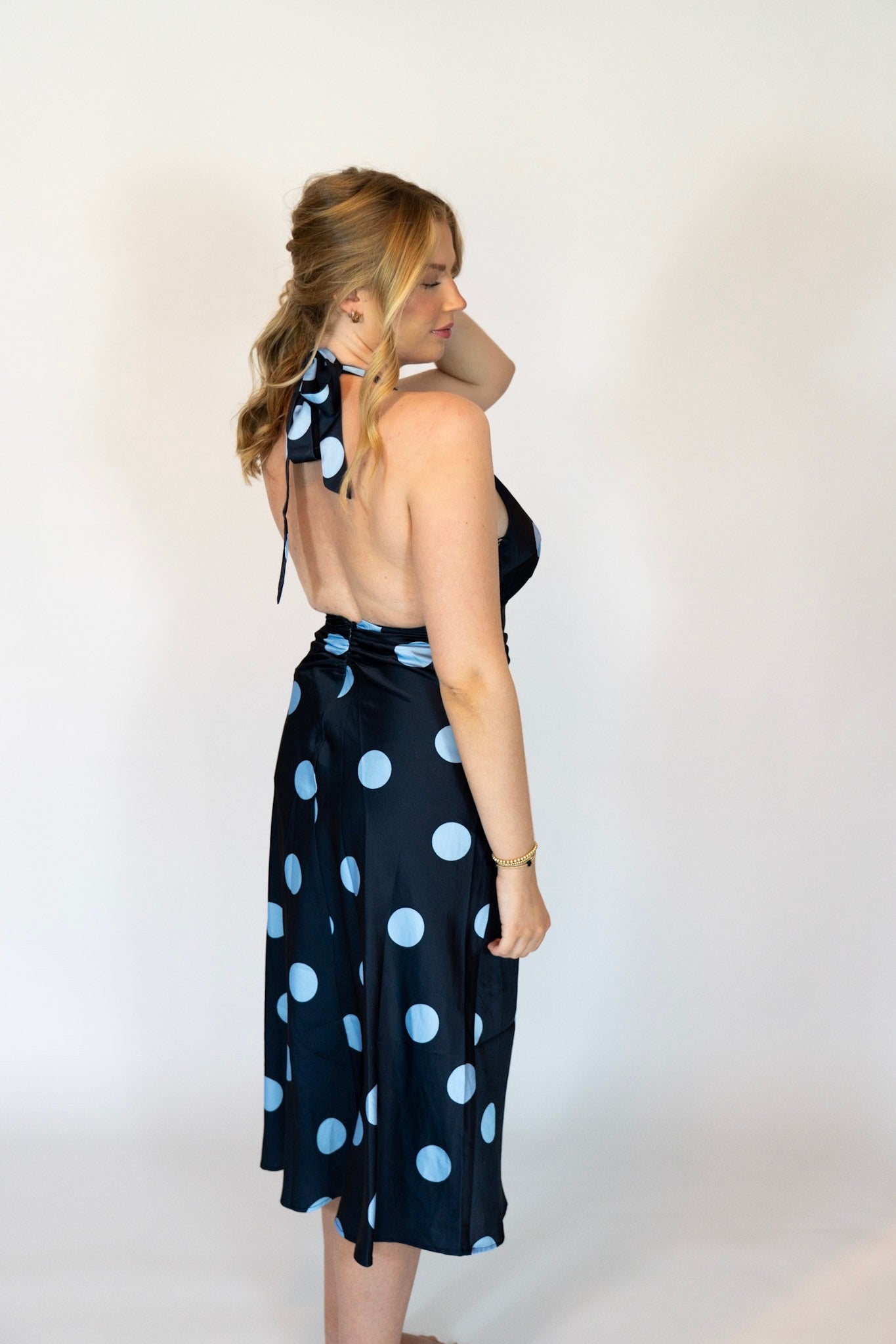 Mood Tide Polka Dot Maxi Dress