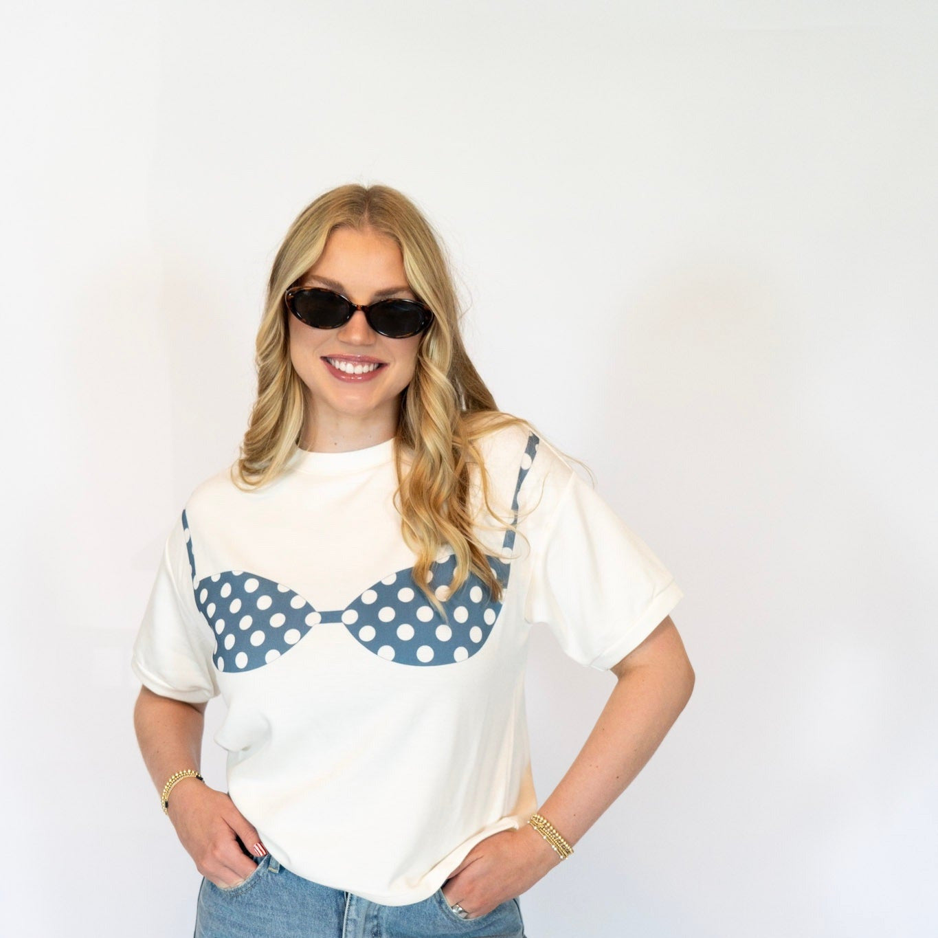 Daydream Polka Dots Bikini Tee